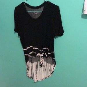 high low tye dye shirt